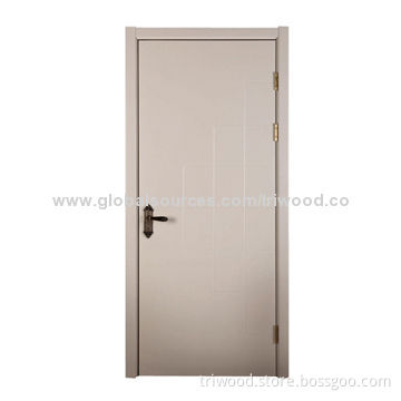 Flush Door with Laminated Wooden Material, Nature Wood Veneer, Eco-friendly Paint
